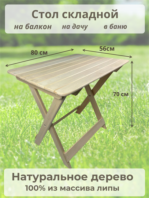 Стол раскладной туристический 800*560*700 Стл_тур80 - фото 7176